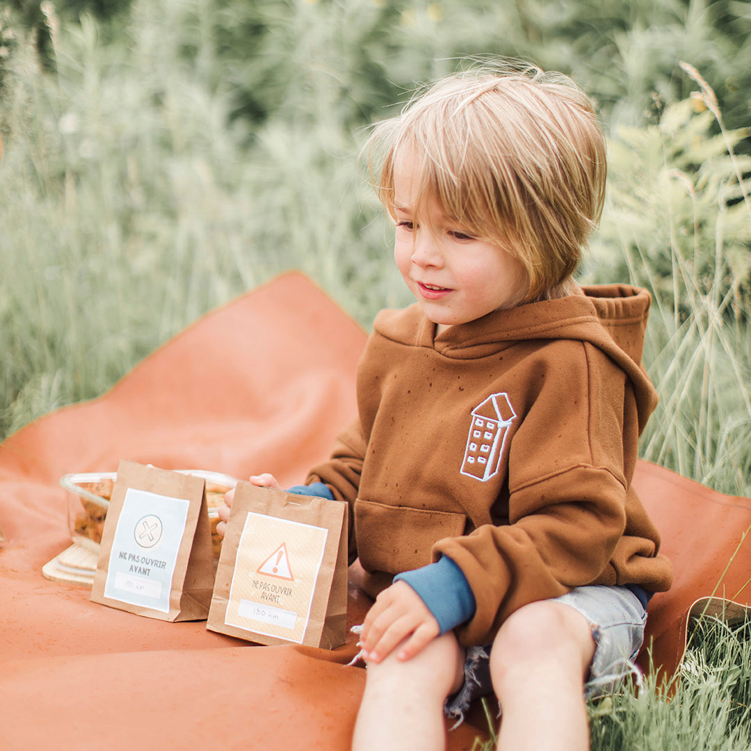 Downloadable practical guide for the parent + downloadable travel journal for the child