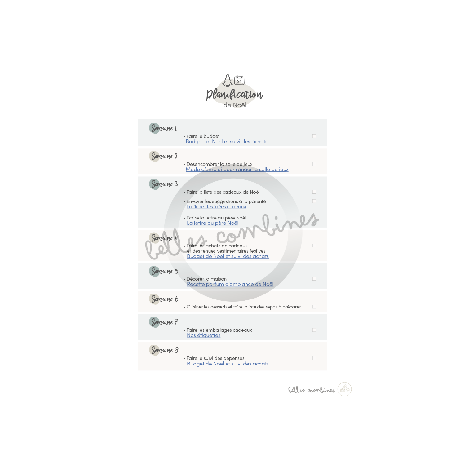 Christmas planning guide