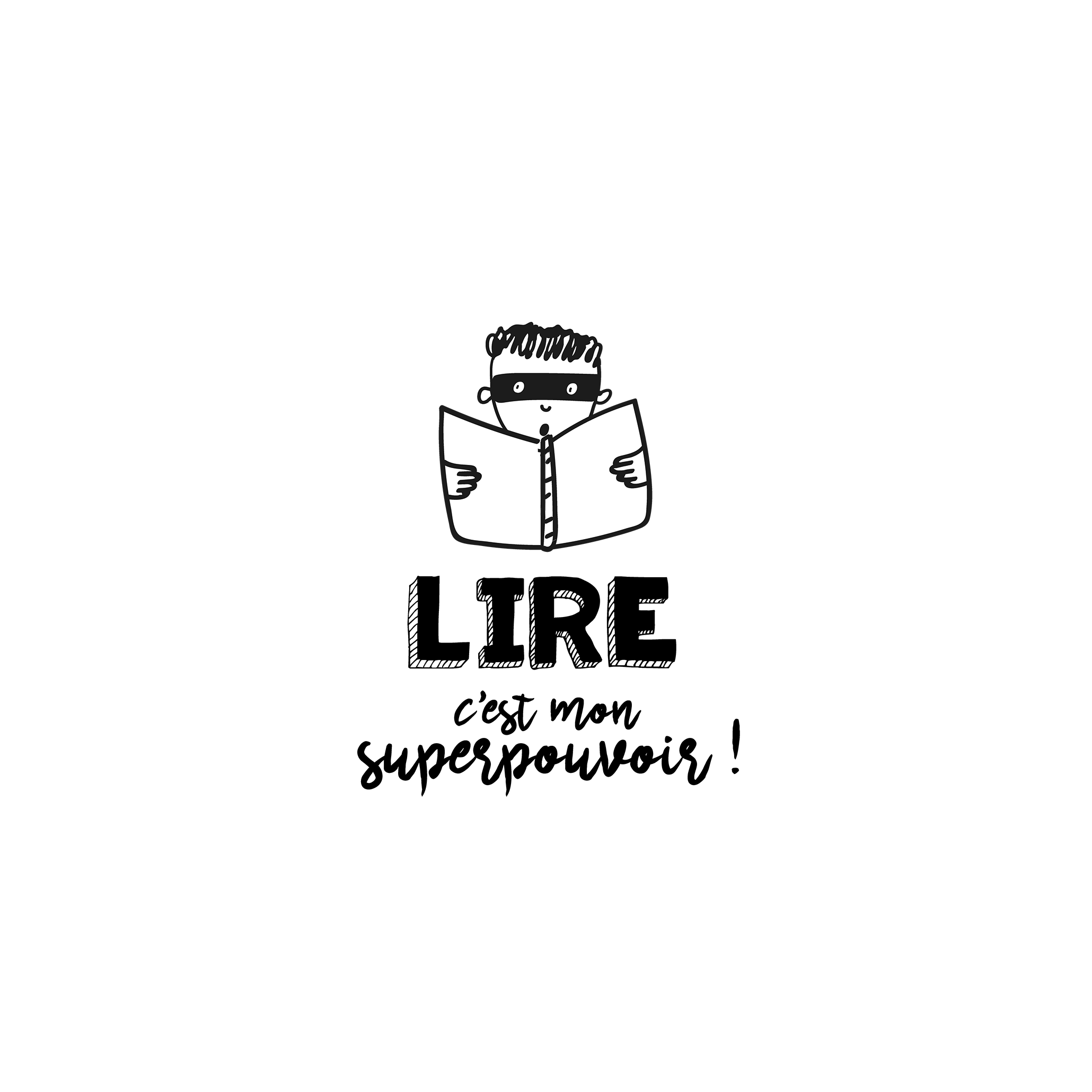 Version française du logo de la petite combine Lire, c&