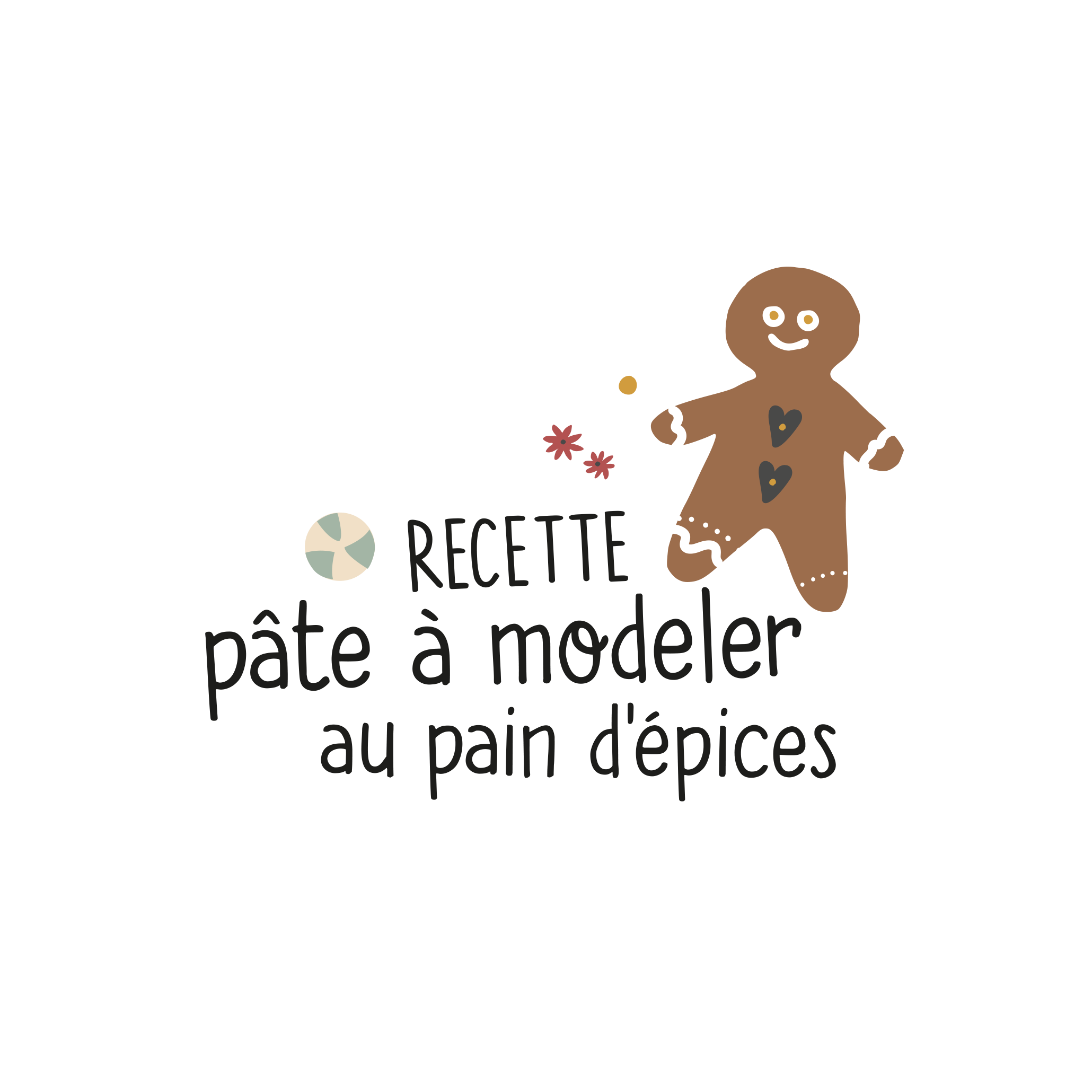 Version française du logo de la recette de pâte à modeler au pain d&