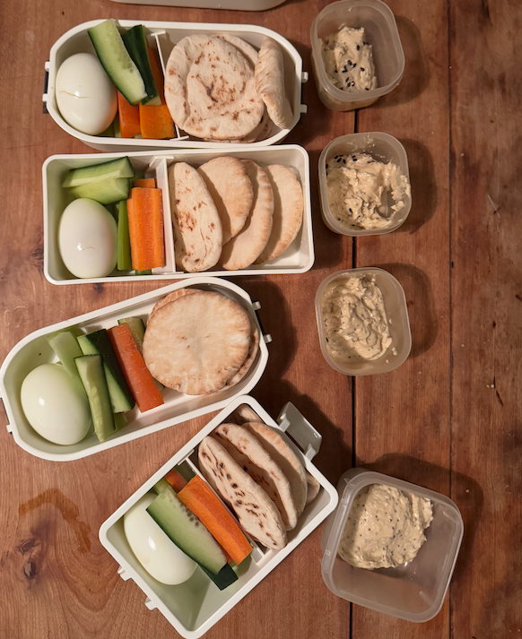 Pita et Hummus en Boîte à Lunch