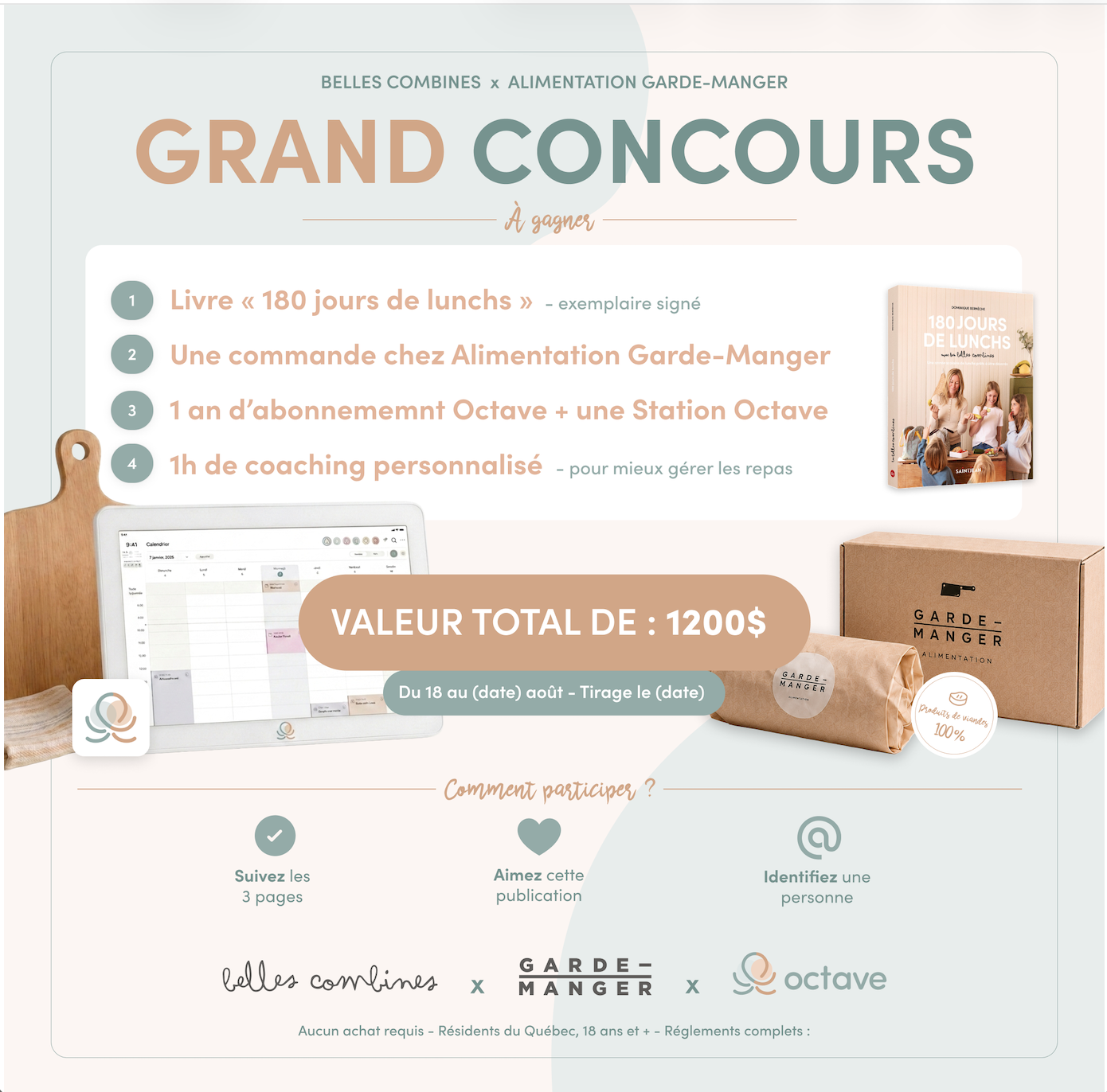 Grand concours de la rentrée : gagnez plus de 1 200 $ pour réussir vos boîtes à lunch