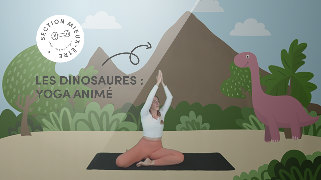 Yoga animé - Les dinosaures