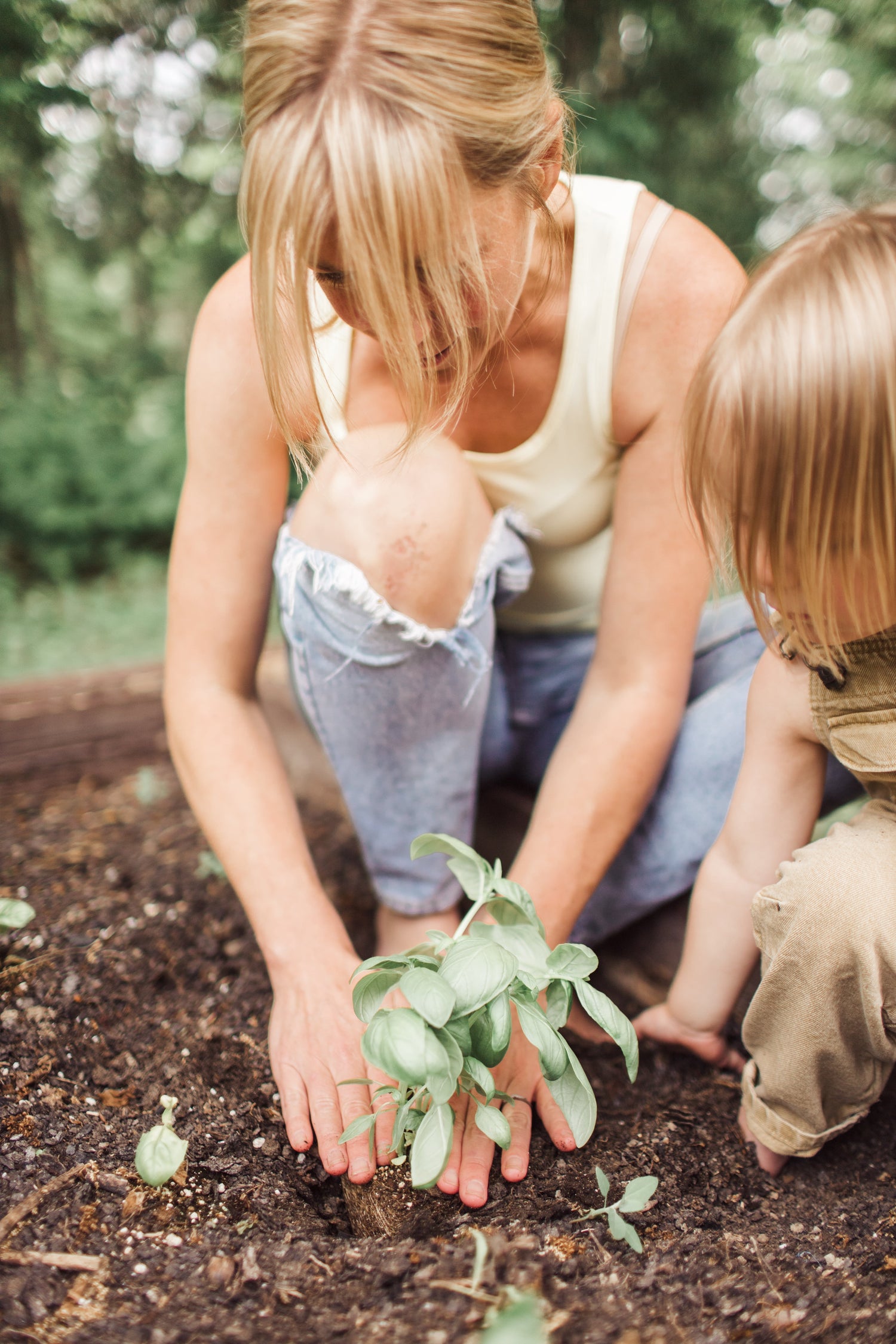Initier les enfants au jardinage et à la culture d'herbes fraîches