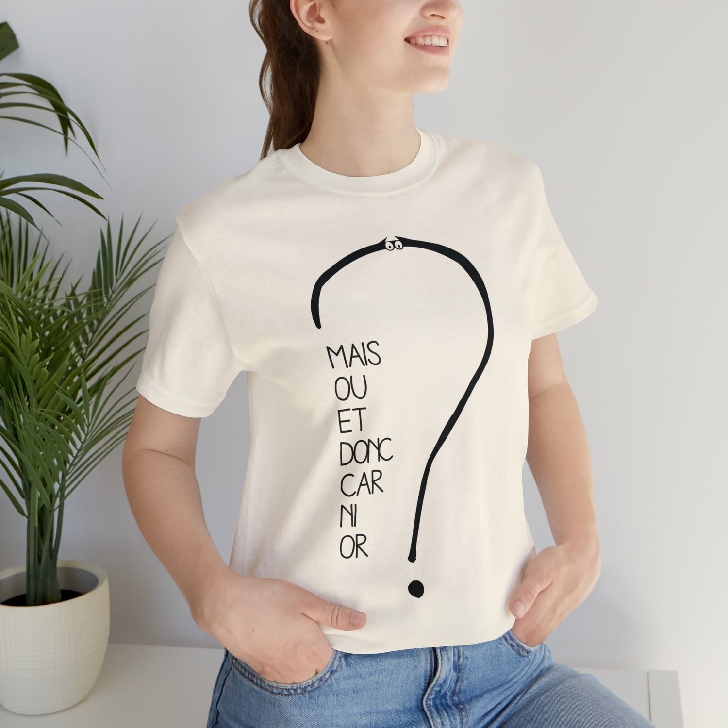 T-shirt Adulte Unisexe - Mais où et donc car ni or