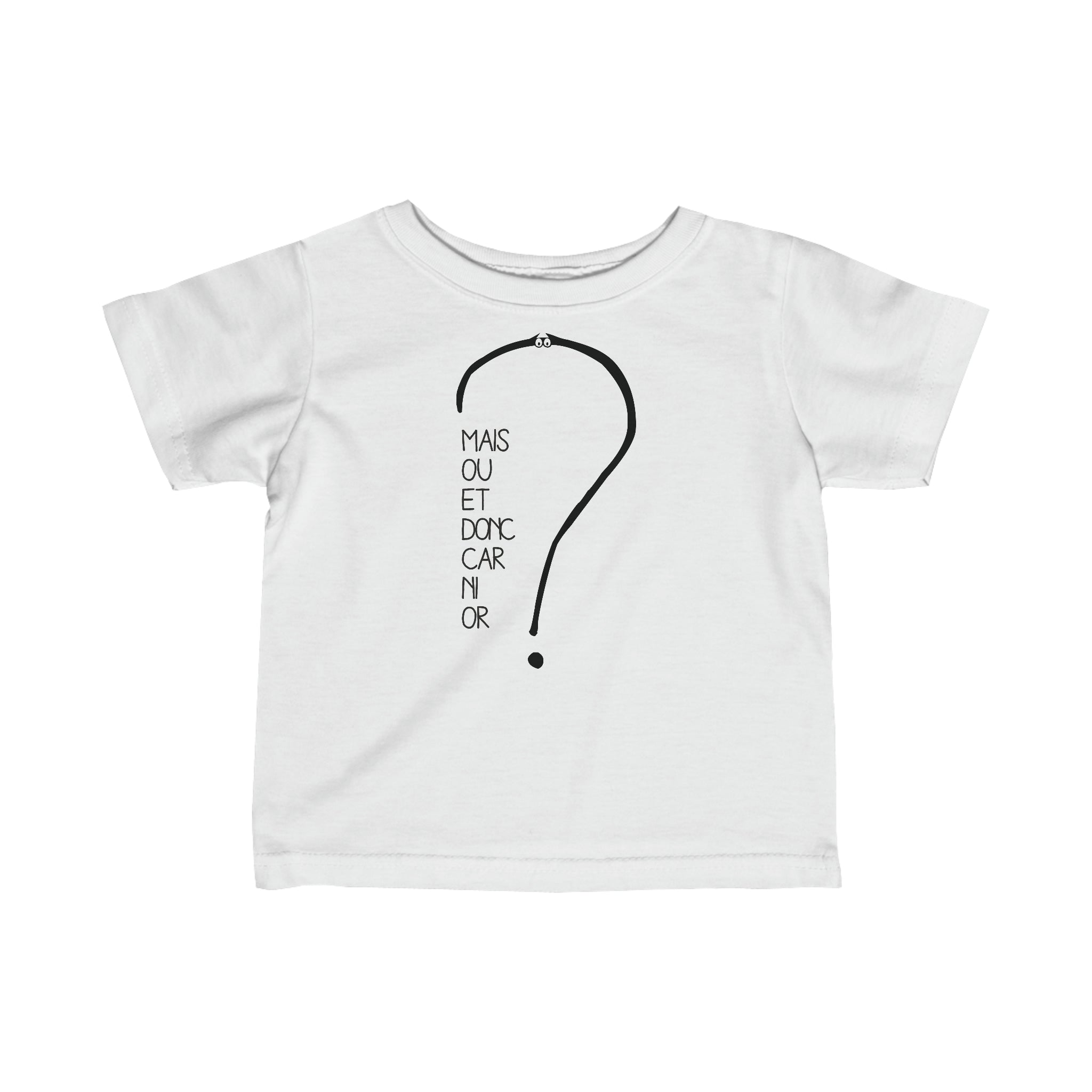 T-shirt pour bébé - Mais où et donc car ni or