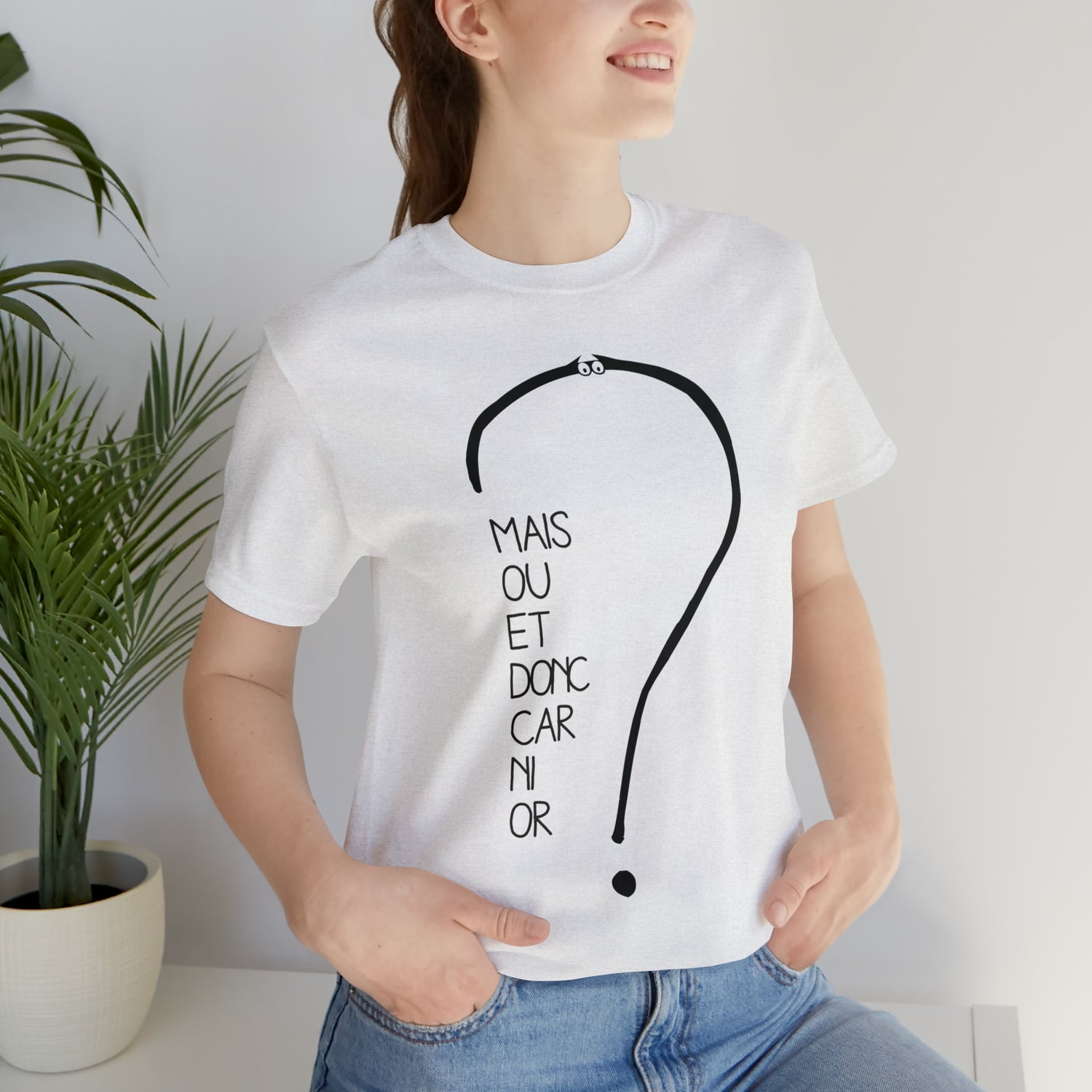 T-shirt Adulte Unisexe - Mais où et donc car ni or