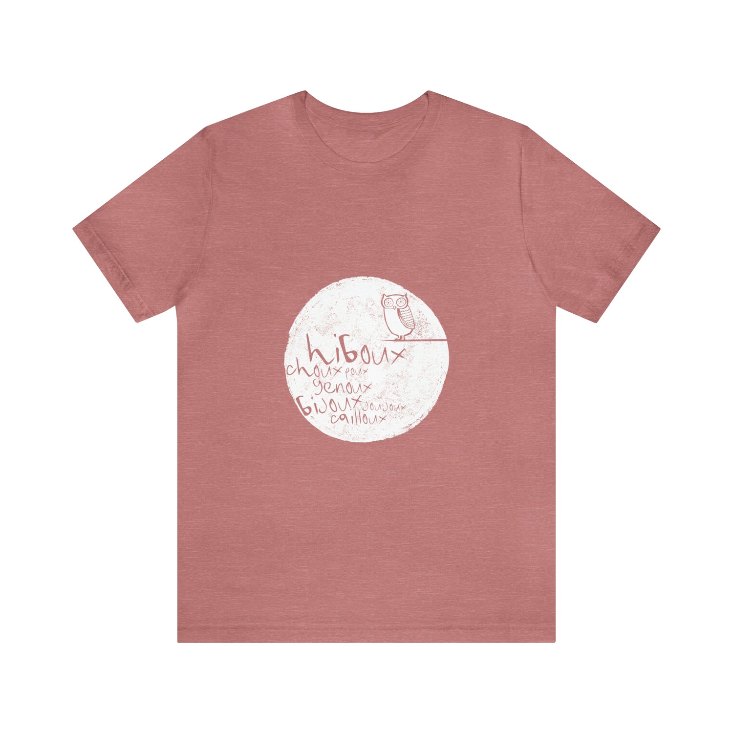 T-shirt Adulte Unisexe - Hiboux, choux, genoux