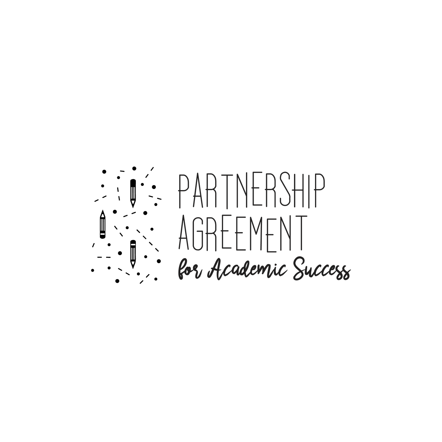 English version of the logo of the partnership agreement for academic success document made by Les Belles Combines
