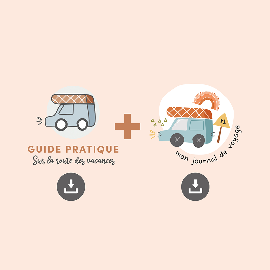 Guide pratique téléchargeable pour le parent + journal de voyage téléchargeable pour l&