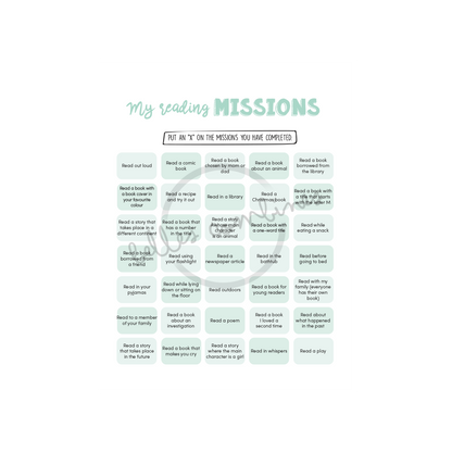English version of My reading missions document made by Les Belles Combines