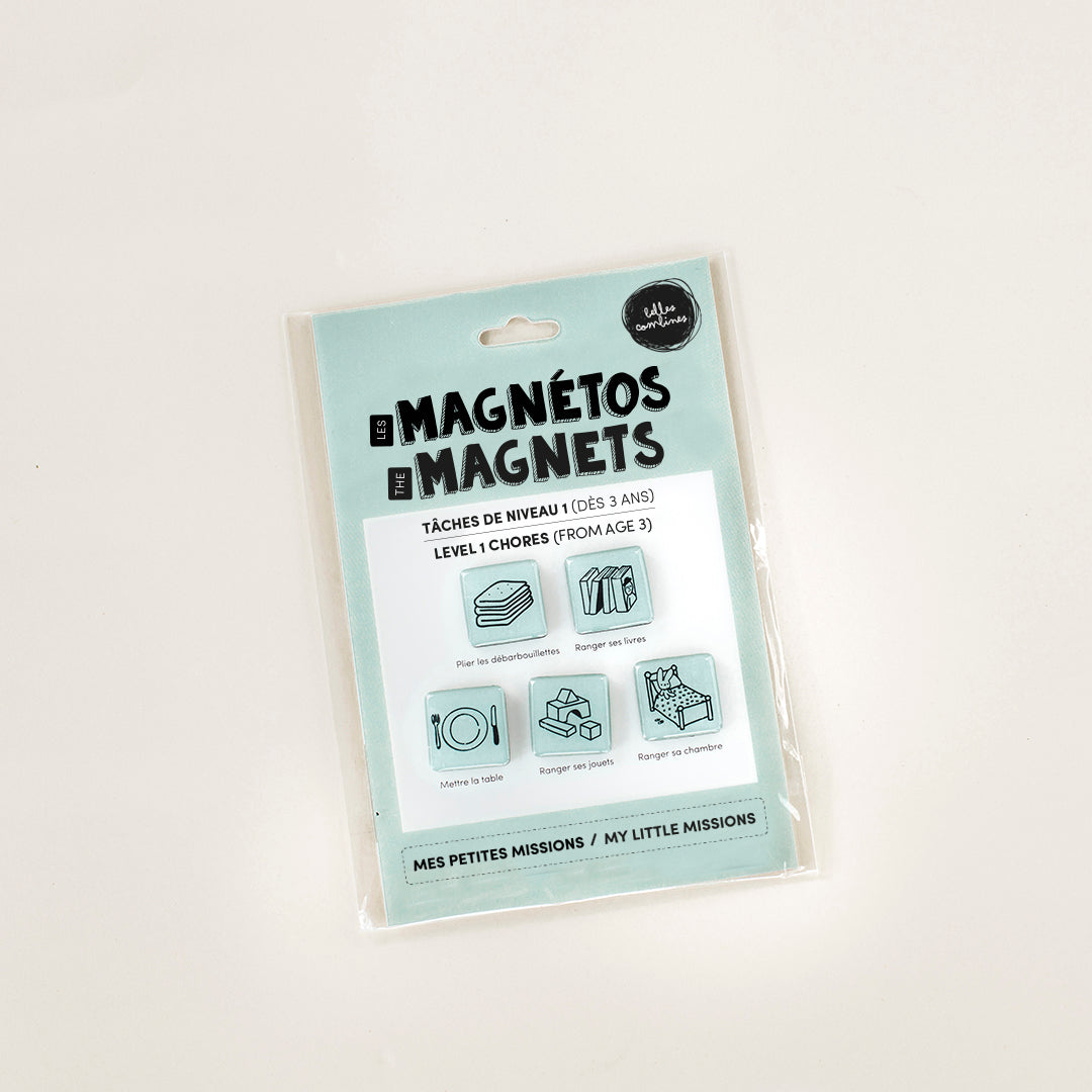 Les Magnetos Small missions - Level 1 tasks (from 3 years old) - BILINGUAL